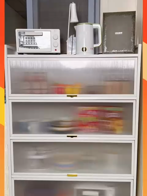 SIV 42cm/32cm Rak Kabinet Dapur Kitchen Cabinet Rack Microwave Oven Cabinet Kitchen Storage Racks Shelf with Doors & Wheels#usefulthings #goodthings #storagehacks #foryou #organization #homehacks #storage #happyramadan#livingtips #goodthingsinlife #racks #organizetips #organziedhome# perfume #yp #kitchenhacks #hometips #sivhomedecomy #sivlive8-10pm #specialdeal