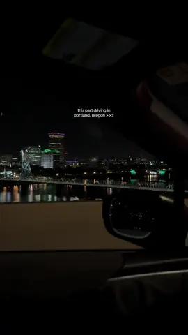 at night. always tryna romanticize living here.  🌃 & always try to get this video when i’m passenger princess lol #pdx #portlandoregon #oregon #fyp #aesthetic 