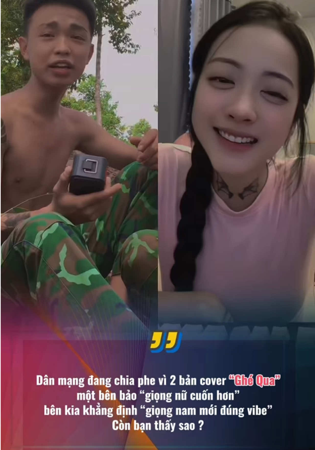 Bạn thích giọng nam hay nữ? #nhachaymoingay #viral #covernhunuotdia #tamtrang #xuhuong 