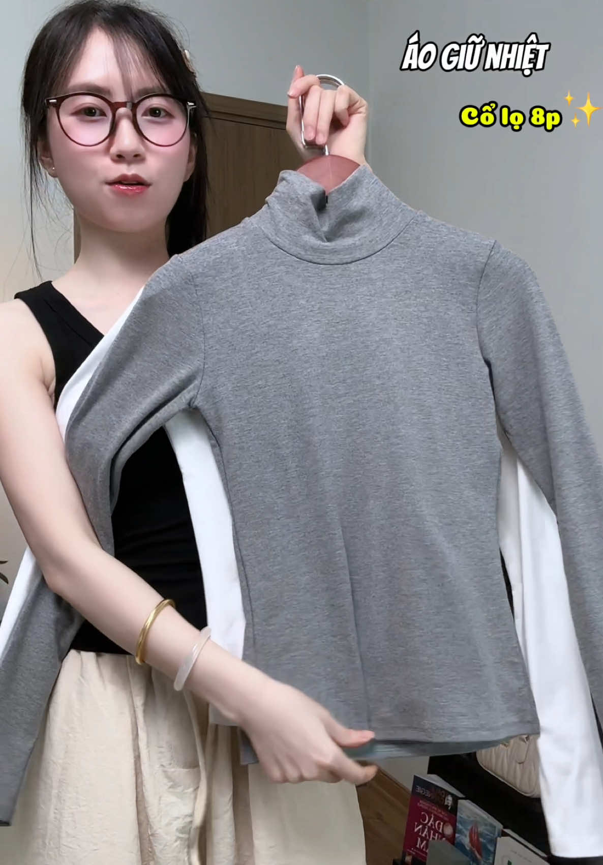 Mặc mấy con áo này vừa ấm vừa thoải mái k bí bách ✨ #xuhuong #aogiunhiet #aothundaitay #meozbasic 