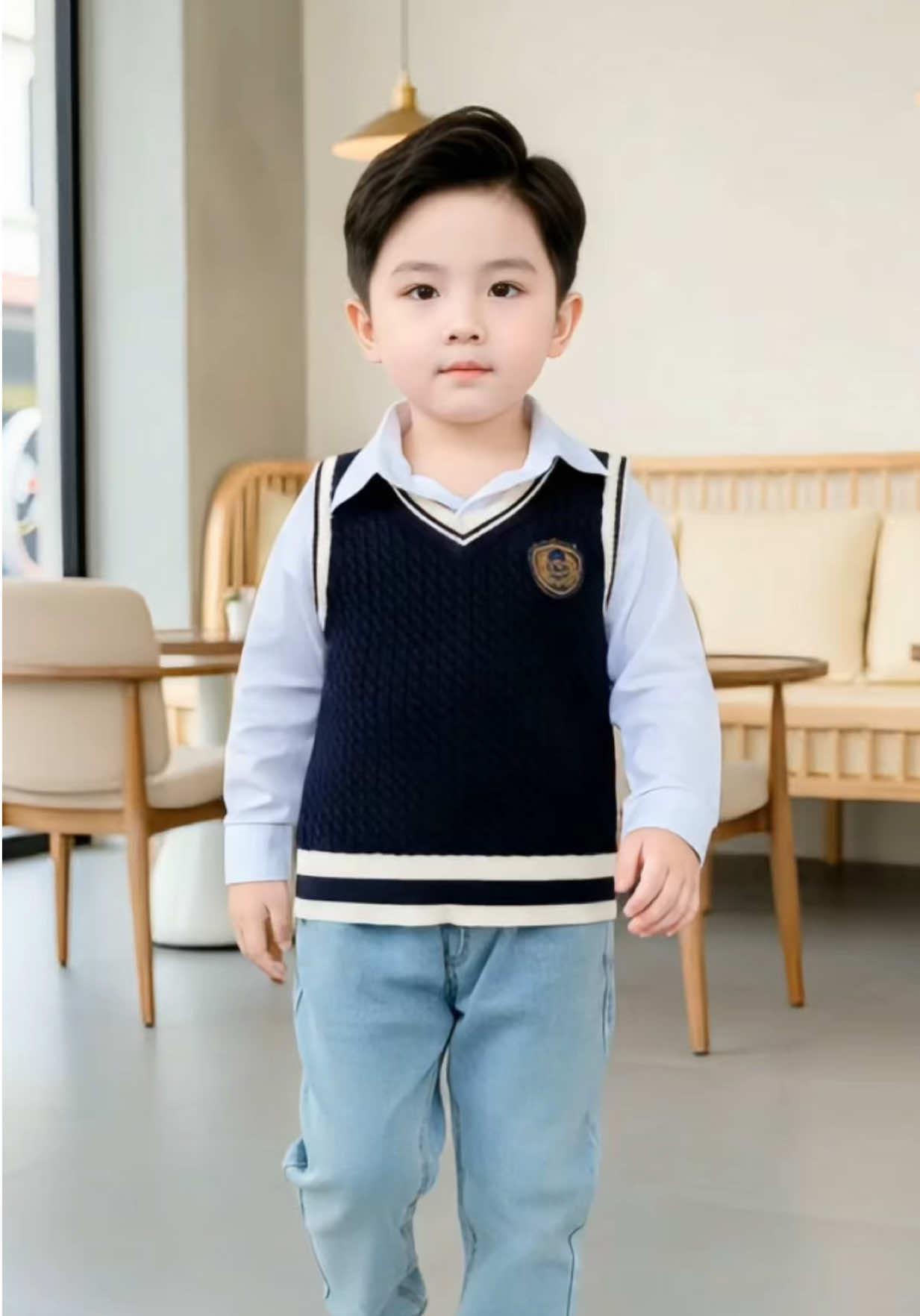 Áo gile len cho bé đẹp lắm các mom ơi #thoitrangtreem #thoitrangchobe #aogilelenchobe #aogilelen #aolengilelenbetrai 