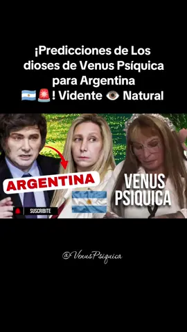 ¡Predicciones de Los dioses de Venus Psíquica para Argentina 🇦🇷🚨! Vidente 👁️ Natural  Redes sociales: @VenusPsíquica   . . #parati #tendencia #viral #hacemeviraltiktok #venuspsíquica 