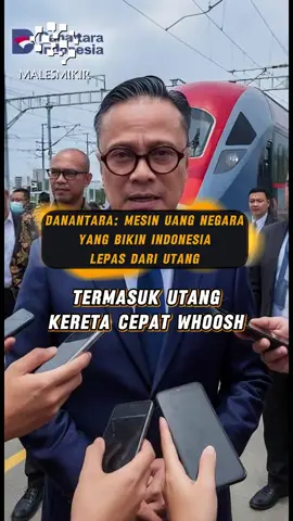 Danantara: Mesin Uang Negara yang Bikin Indonesia Lepas dari Utang. Termasuk utang kereta cepat whoosh. Banyak yang salah paham soal utang proyek Whoosh. Padahal lewat Danantara, Indonesia sedang membangun mesin ekonomi nasional yang bisa membiayai infrastruktur, pendidikan, kesehatan, bahkan program sosial tanpa utang. Ini strategi yang telah digunakan oleh negara-maju seperti Singapura, Malaysia, dan Norwegia. #Danantara #EkonomiNasional #WhooshIndonesia #MBG #TanpaUtang