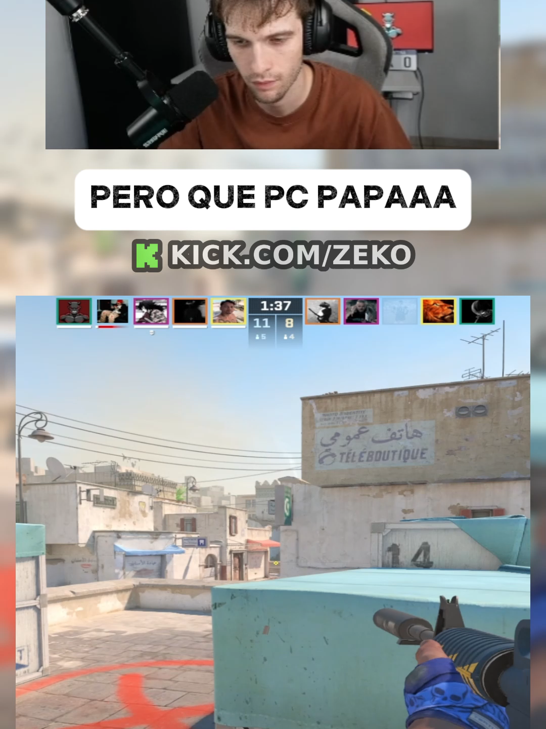 PERO QUE PC PAPAAA #kick #fypp #paratii #fyp #kickargentina #zeko #zEKO #cs2