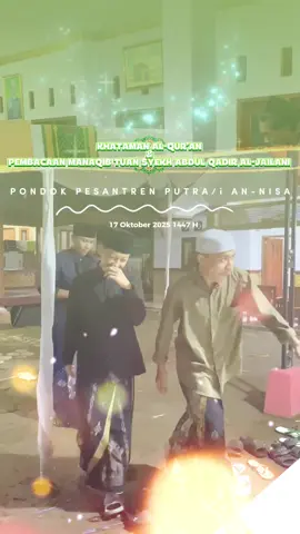 khataman al-qur’an & pembacaan manaqib tuan syekh Abdul qodir.🤲🏻✨  #fypage #santriindonesia #haul #maulidnabi #santri 
