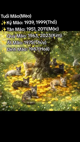 Tuổi Mão/Mèo 🐱🐱🐱 #12congiap #nguhanh #nangluongtichcuc💪🍀 #phongthuy #phongthuytamlinh 