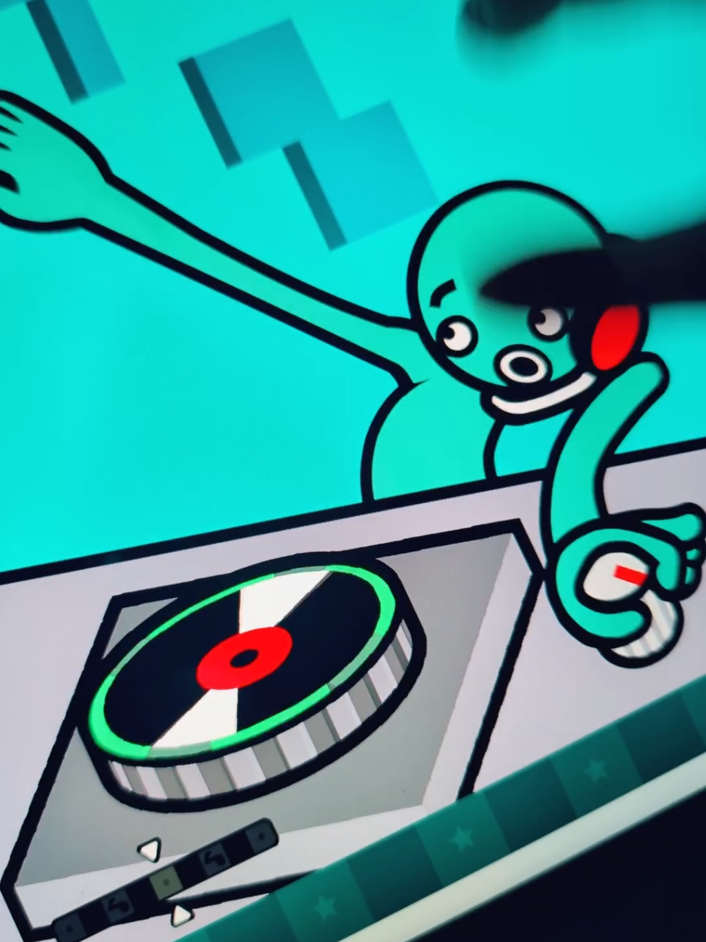 Crazy dj school lady discovers heaven studio with a touchscreen #rhythmheaven #djschool #idk #funny #heavenstudio 