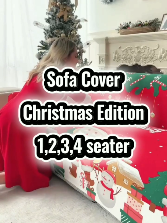 Gawing merry ang christmas sa tahanan, #sofacover #tiktokfinds #shopnow #trendyfinds #christmasdecor 