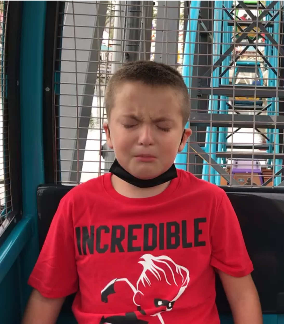 POV its your first time on #mickeyswheelofdeath Literally too good not to share. Flashback to 2021. Scariest ride EVER!#disneyscaliforniaadventure #didneyland #mickeyswheelofdeath #cryinglaughing 