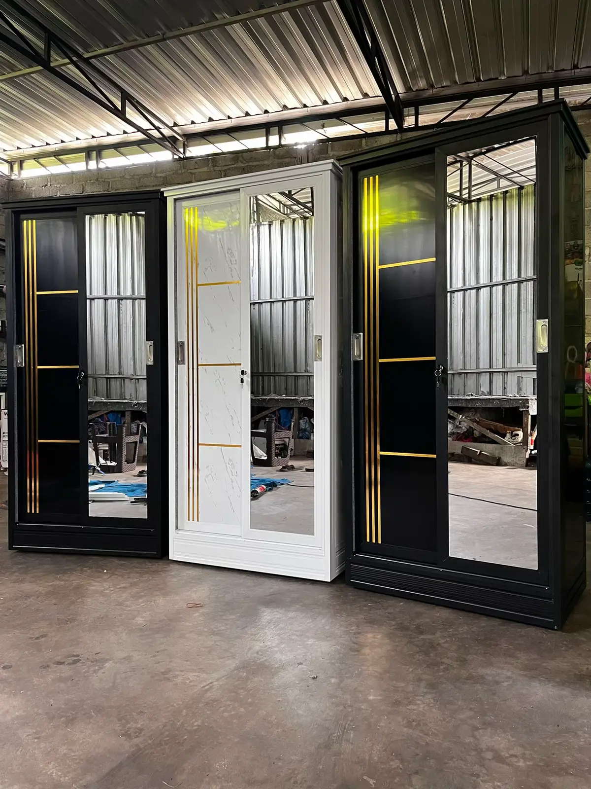 Lemari bahan full aluminium acp #lemarialuminium #lemaripakaian #lemari 