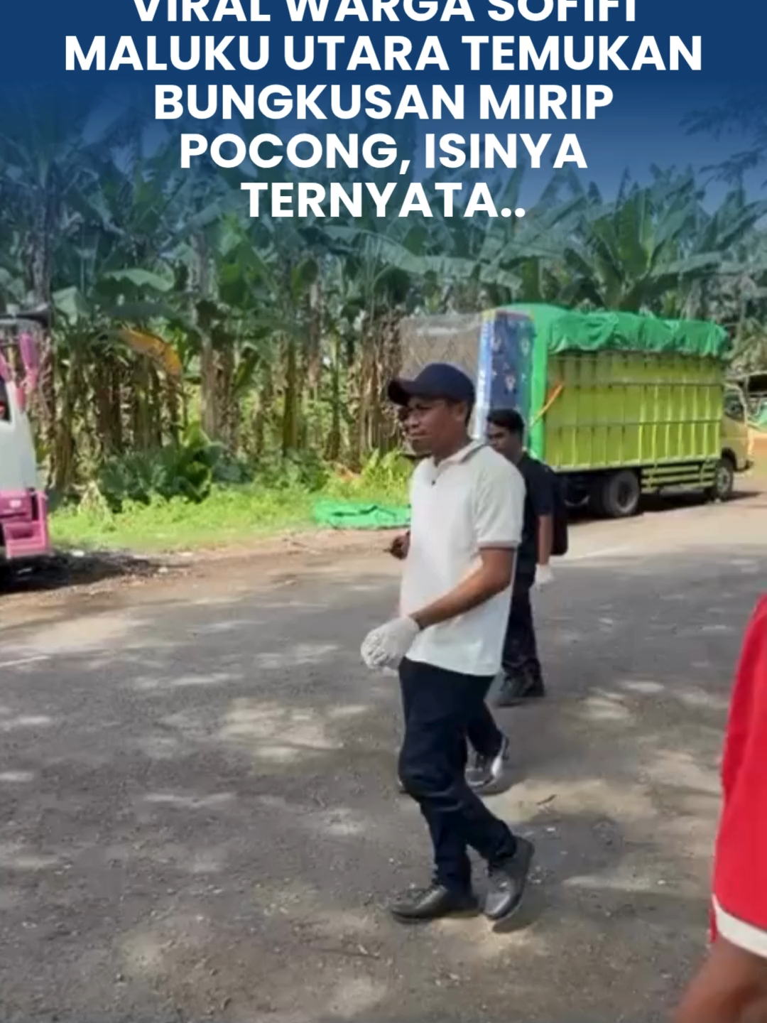 Warga sekitar SPBU Galala, Kecamatan Oba Utara, Sofifi, Maluku Utara dihebohkan dengan penemuan bungkusan mirip pocong, Jumat (24/10/2025). Walhasil temuan bungkusan mirip pocong berukutan kecil itu pun viral di media sosial (Medsos). Sebab warga yang penasaran merekam temuan itu lalu membagikannya ke Facebook hingga ke WhatsApp grub. Video yang diterima redaksi Tribunternate.com memperlihatkan kain yang membungkus sesuatu itu berwarna putih. Di atas, tengah dan bawa bungkusan diikat tali warna putih juga, seakan-akan sesuatu di dalamnya begitu penting dan berbahaya. Sumber video: Instagram @/ladoraka_family  #tribunnetwork #tribunternate #malukuutara #sofifi #virallokal  Ikuti kami untuk update informasi seputar Maluku Utara!