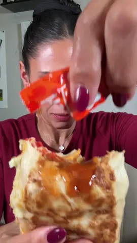 @tacobell first time trying the flaming hot burrito #mukbang #eatwithme #Foodie 
