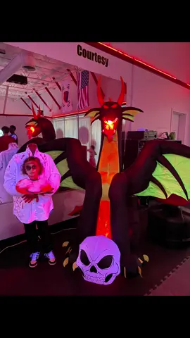 Halloween party at taekwondo 🥋 🎃  My baby got 1st place for costume !! #headless #halloween #costumes #creepy 