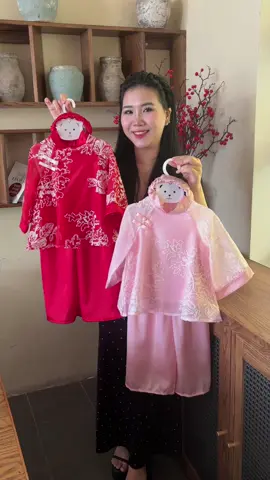 Set áo dài thâu hoa #vaychobe #aodaitet #aodaichobe #aodailua 