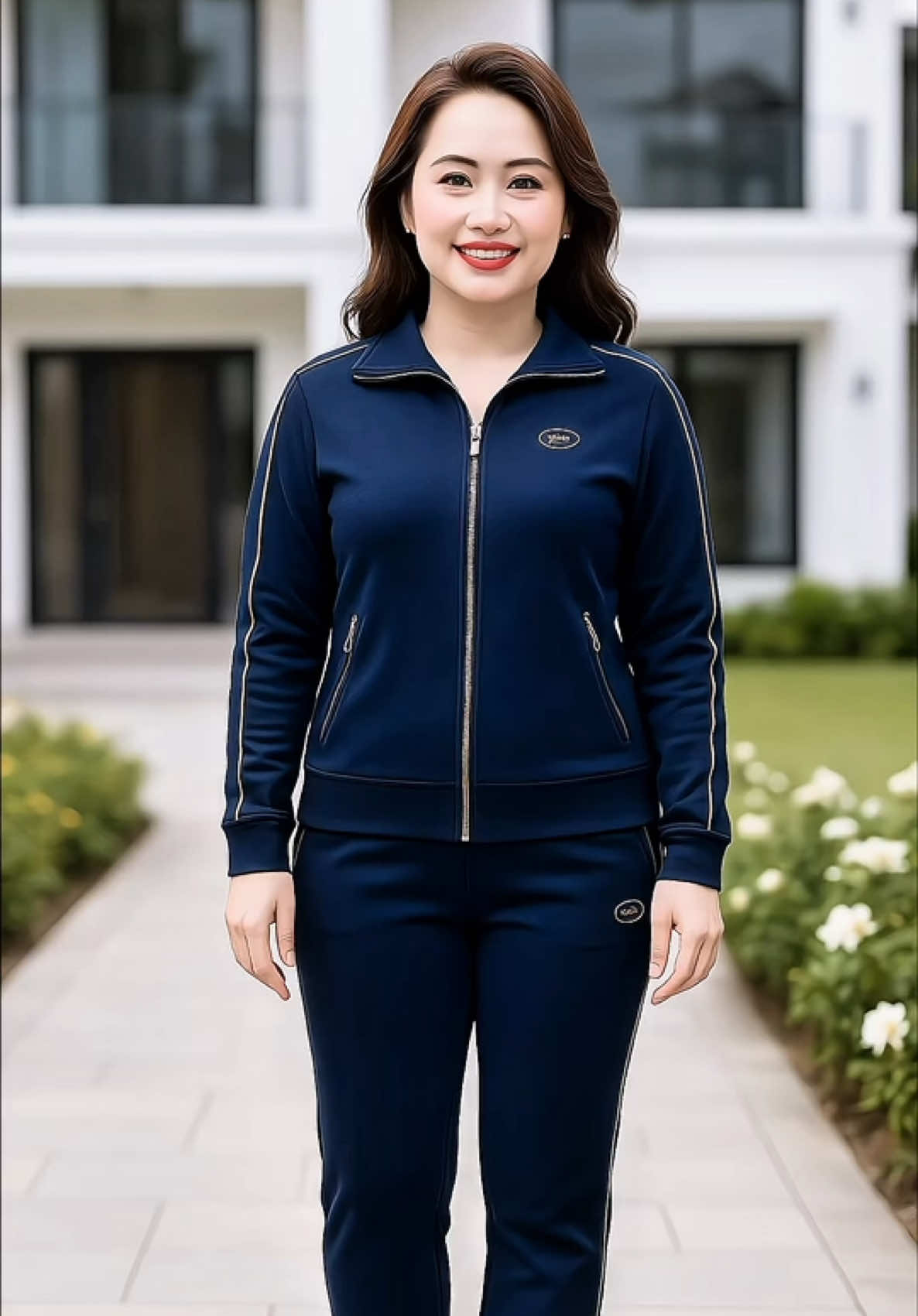 Thu đông đến rồi,  các cô các mẹ nhớ sắm cho mình những bộ nỉ gọn dáng, ấm áp lịch sự như này nhé ##thoitrangtrungnien##quanaotrungnien##dobotrungnien##setbotrungnien##bomacnhatrungnien @@Huyền Yêu Thời Trang