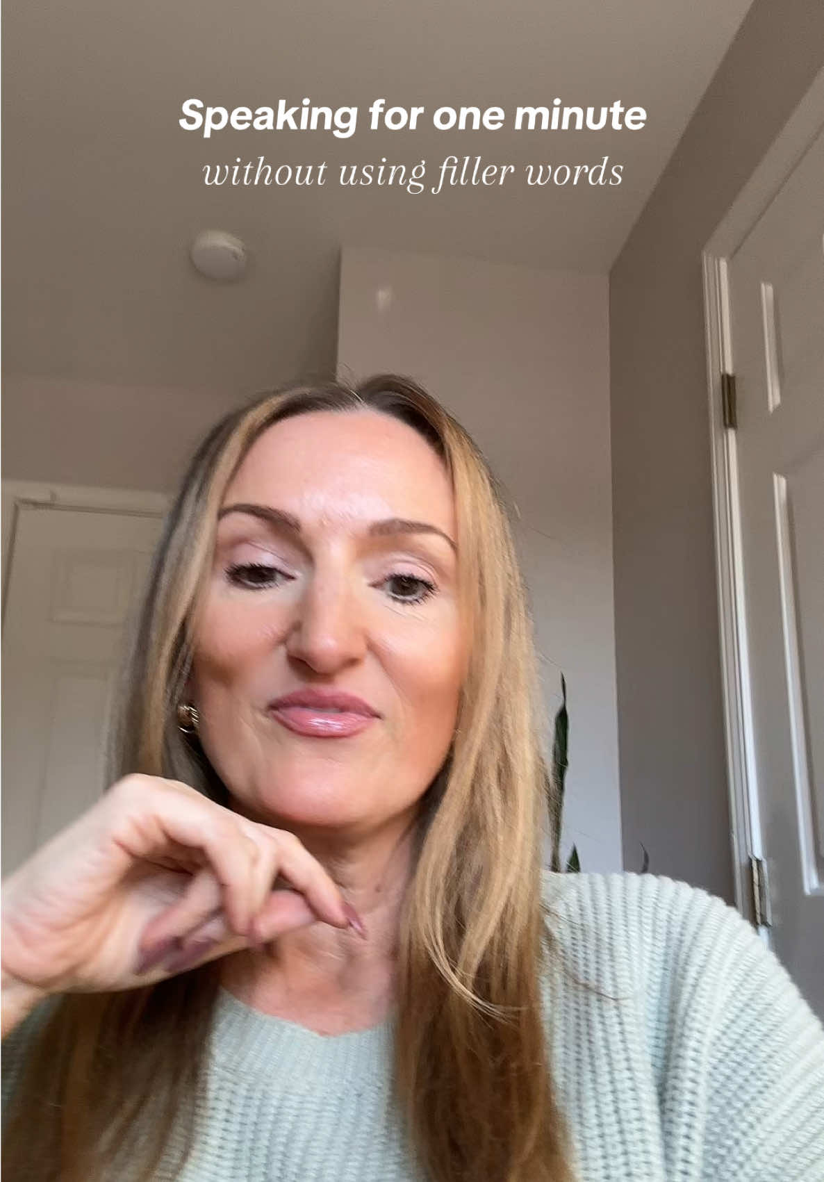 Speaking for one minute without using filler words challenge 😅 #fypシ 