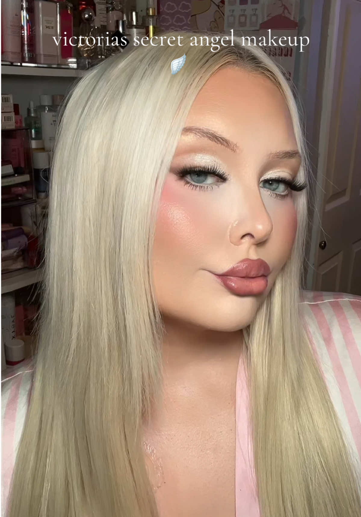 Victoria’s Secret Runway Makeup look 🪽💗 #victoriassecret #vsfashionshow #victoriassecretfashionshow #victoriassecretmakeup #vsmakeuplook @Victoria’s Secret @Armani beauty @Anastasia Beverly Hills @YSL Beauty @L’Oréal Paris @Morphe Cosmetics @Charlotte Tilbury @Maybelline NY 