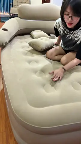 Đệm hơi tựa lưng nằm siêu êm siu thích #demhoitubom #modofo #demhoi #xuhuong #trachanh89 