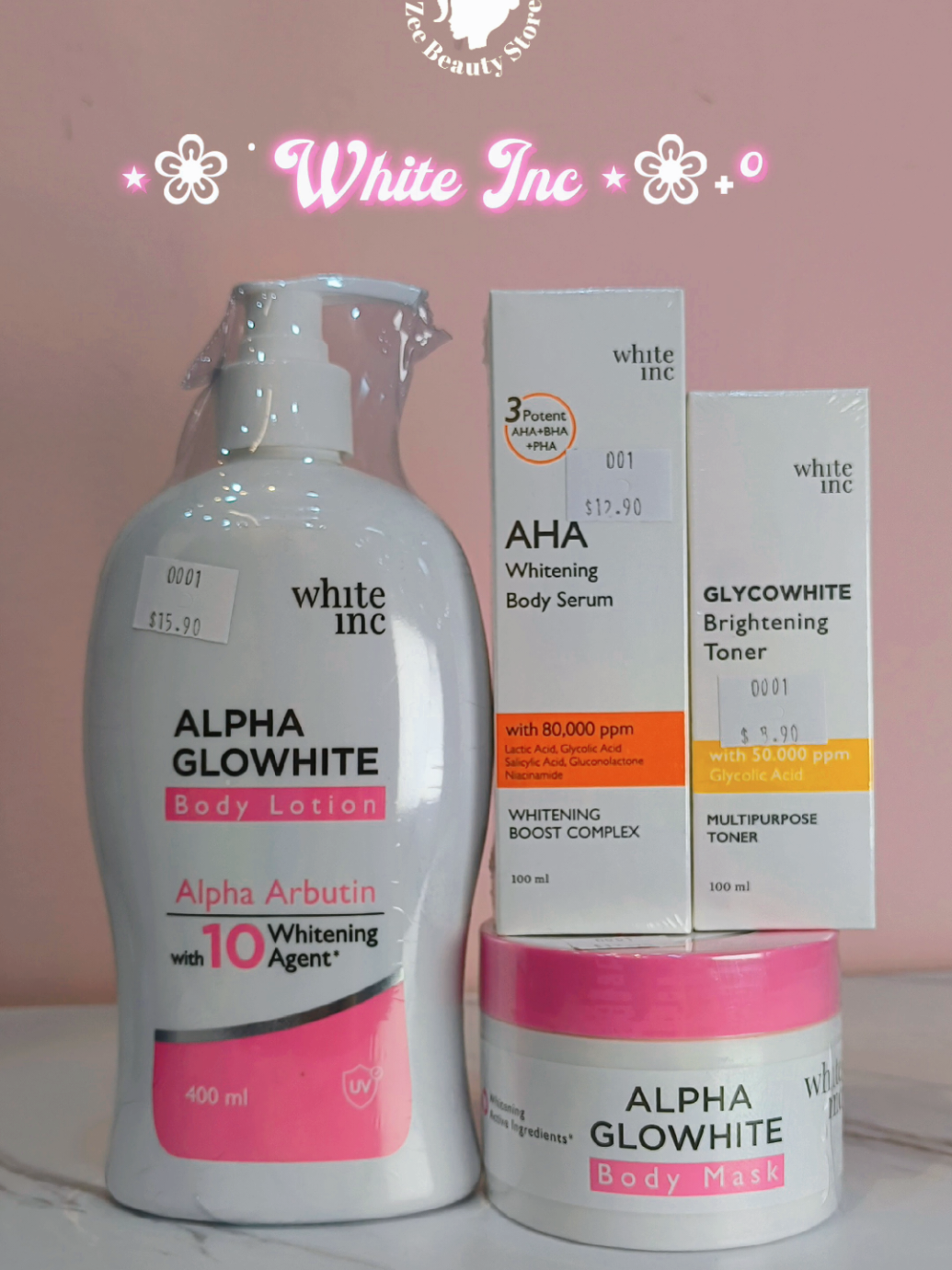 bright your skin up with our White Inc WA at 📲 The Mall Branch -7448829 Rimba Point Branch -7408829 #fypbrunei #tiktokbrunei🇧🇳🇧🇳#zeebeautystore #brunei #readystockbrunei
