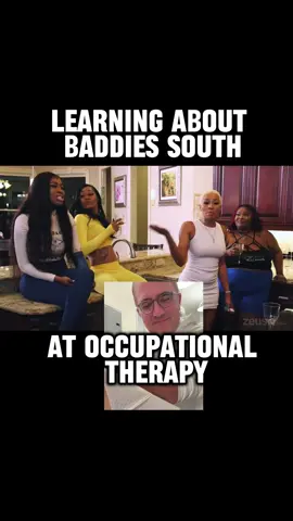 Learning about the TV show Baddies South while at Occupational Therapy #zeus #zeusnetwork #baddies #comedian #group7 