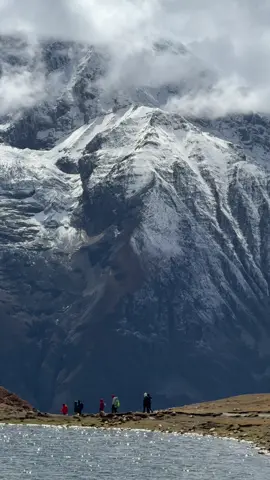 Ice lake, Manang #Manang #nepalitraveller #nepaltourism #visitnepal #mtbrider 