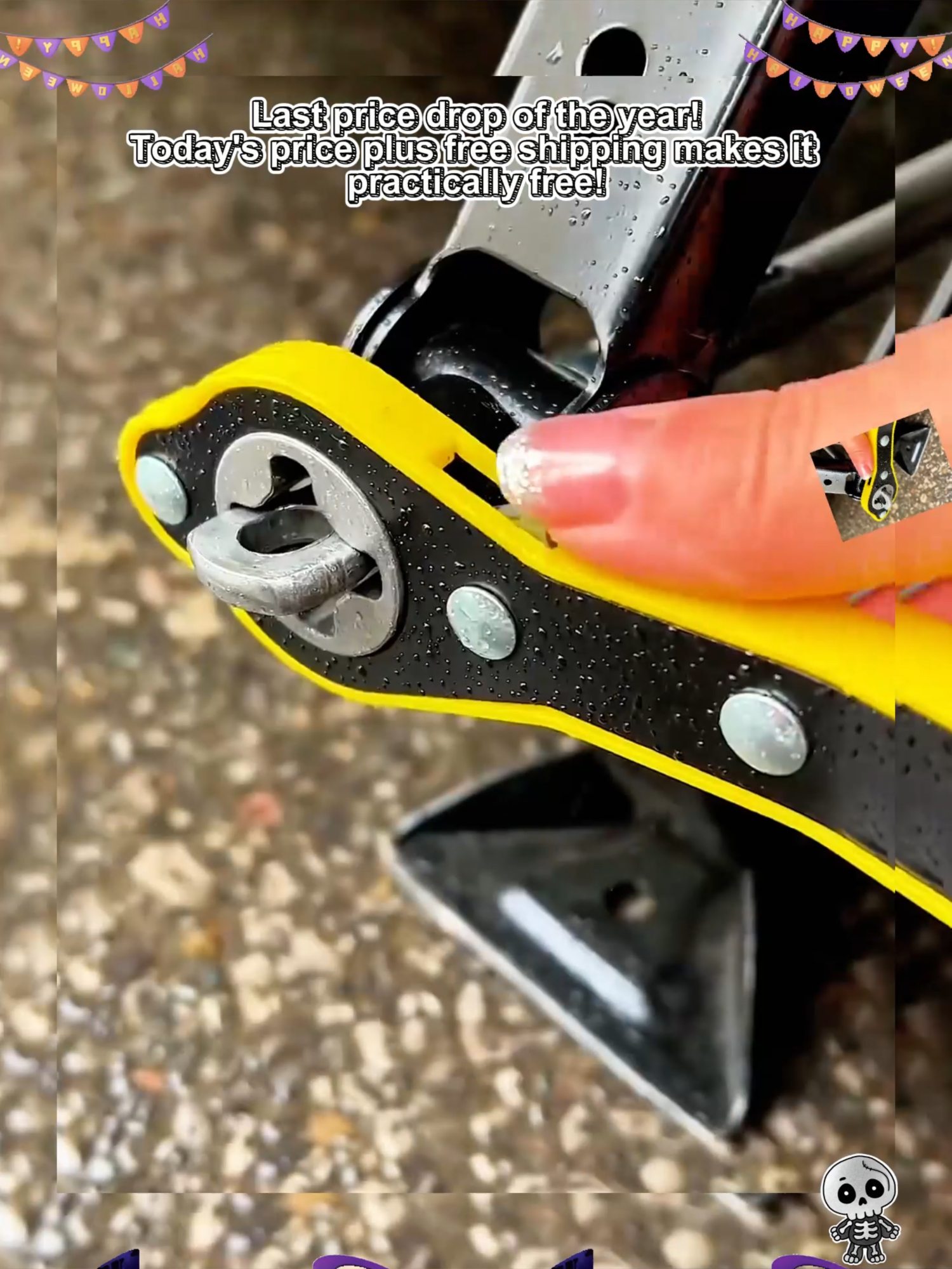 Stranded with a flat tire? This ratchet wrench makes it easy! Even if you've never changed a tire before, you can crank the jack effortlessly. The reversible feature is a lifesaver – taking the stress out of roadside emergencies. #EmergencyKit #CarTool#blackfriday #FYP #tiktokshop #fypシ #titok #TikTok #TikTokshop #TikTokShop #AlimensPro #TikTokShopSpringGlowUp #TikTokMadeMeBuyIt #TikTokShopRestock #SpotlightFinds #TikTokShopFinds #ForYou #SpringTok #fyp #tiktok #TiktokShopMemoriaiDay #spotlightfinds