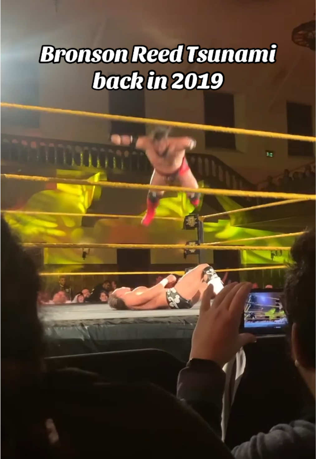 Bronson Reed with a Tsunami back in NXT 2019 #bronsonreed #tsunami #nxt #wwenxt #nxtriverside #WWE 