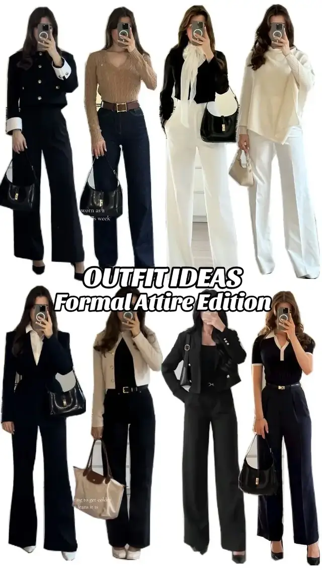 Formal Attire Edition 🤍  #fyp #outfitideas #outfitforwomen #OOTD #formalattire 