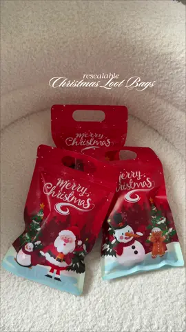 resealable christmas loot bags! 🎄🎅 #christmaslootbags #lootbags #christmascandybag #candybag #christmasgift 