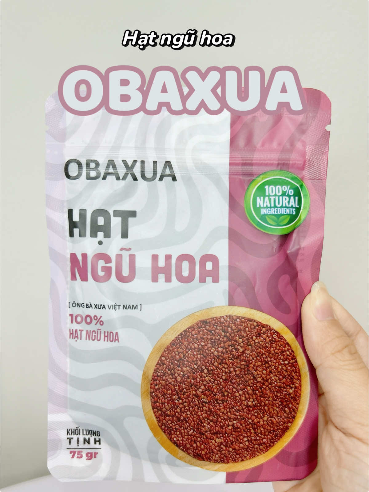 Hạt ngũ hoa giúp giảm dầu thừa và thu nhỏ lcl ✨ #obaxua #hatnguhoa #chamsocda #xuhuong #viral 