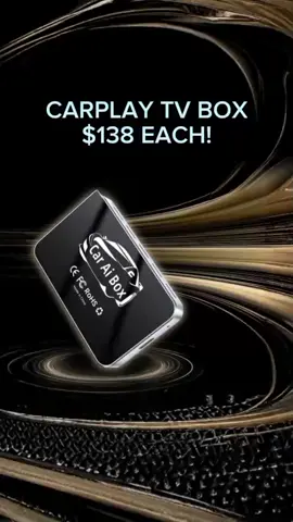 Car Play Tv Box - INSTOCK!  $138 Each!  Enjoy seamless streaming and entertainment on your car screen with this Car Play Tv Box. Easy to set up and compatible with most vehicles, it keeps your drives fun and connected.  Features: * Wireless carplay and android auto * Can stream youtube, netflix, and more right in your car screen * It has a built in GPS navigation * Simple setup with a specific app and simple instructions  * Fast loading and keeps every ride fun and entertaining * It is compact and portable , easy to carry and use in multiple cars.  FREE DELIVERY NATIONWIDE for purchases of $30 and above from us.  Message us at +673 8623969 to get yours now! ✉