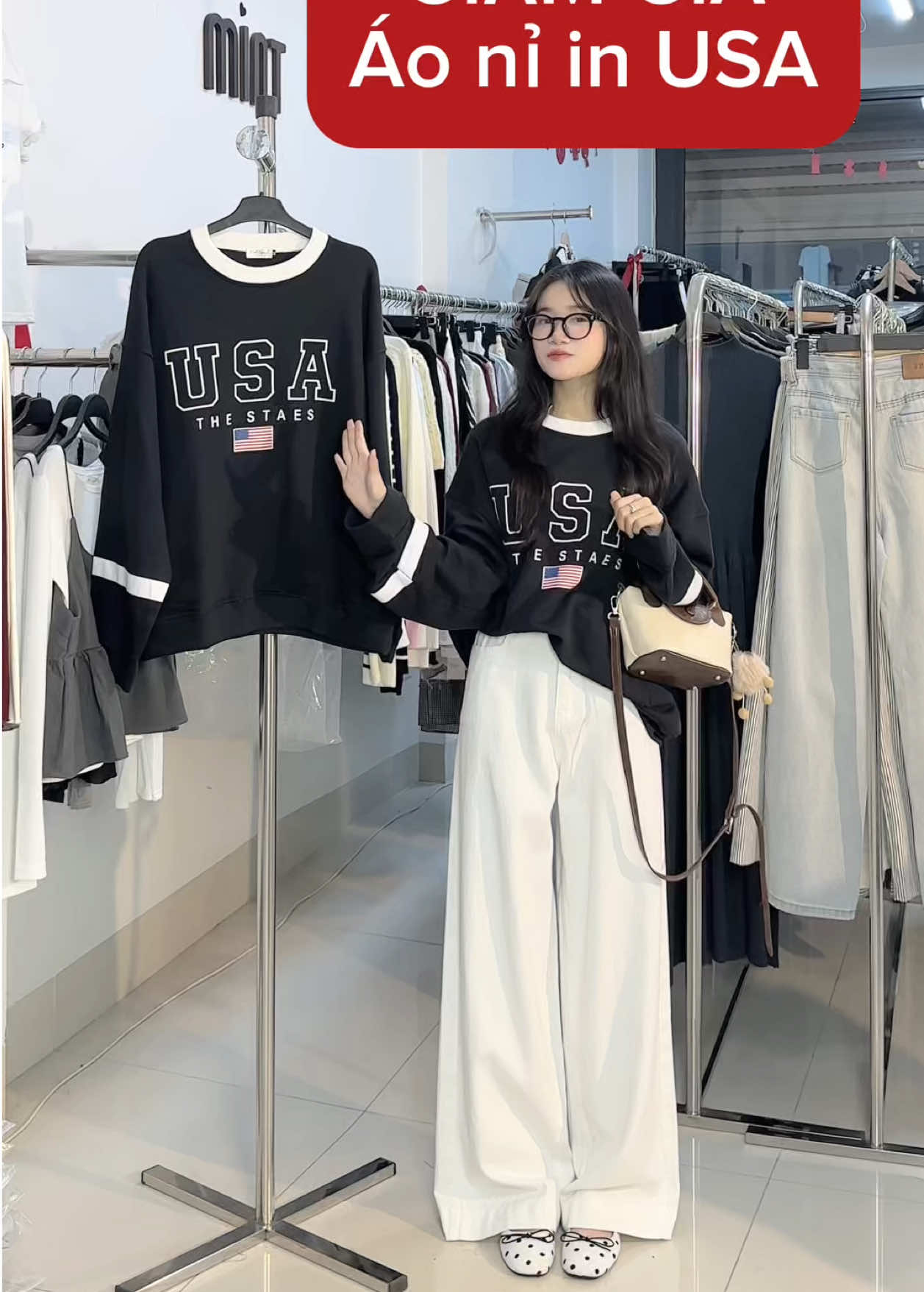 Giảm ngay #200k rẻ hơn áo phông #xuhuongtiktok #mintstudio #sweater #aoni 