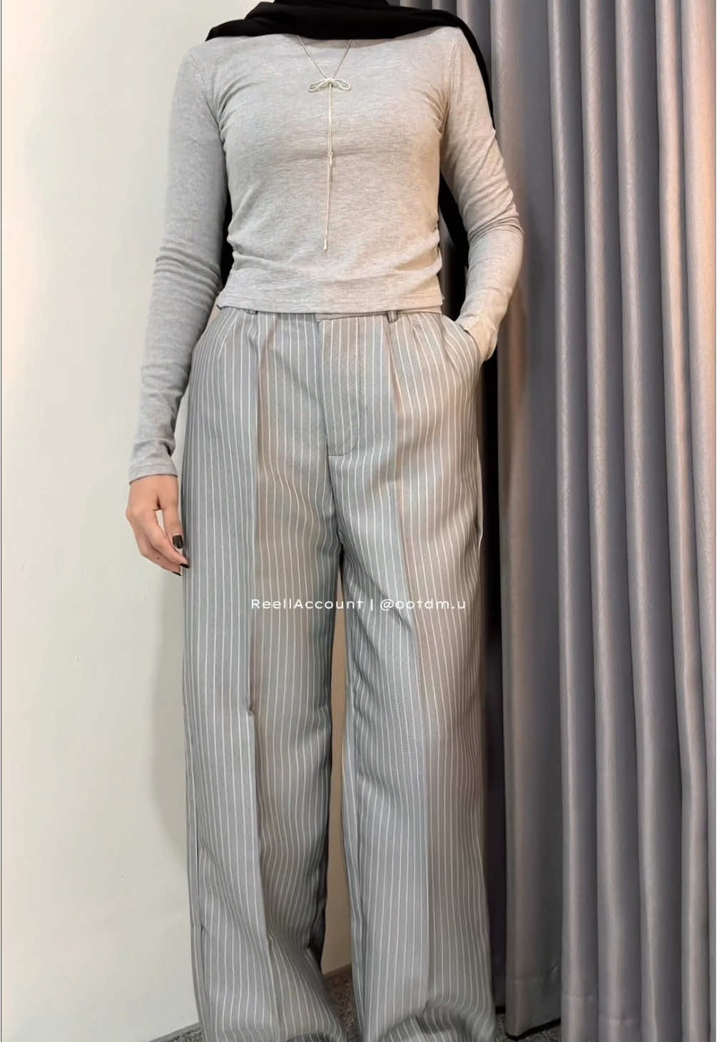 Celana wanita model terbaru stripe #celana #celanawanita #ootdinspo #ootdhijabstyle #racuntiktok 