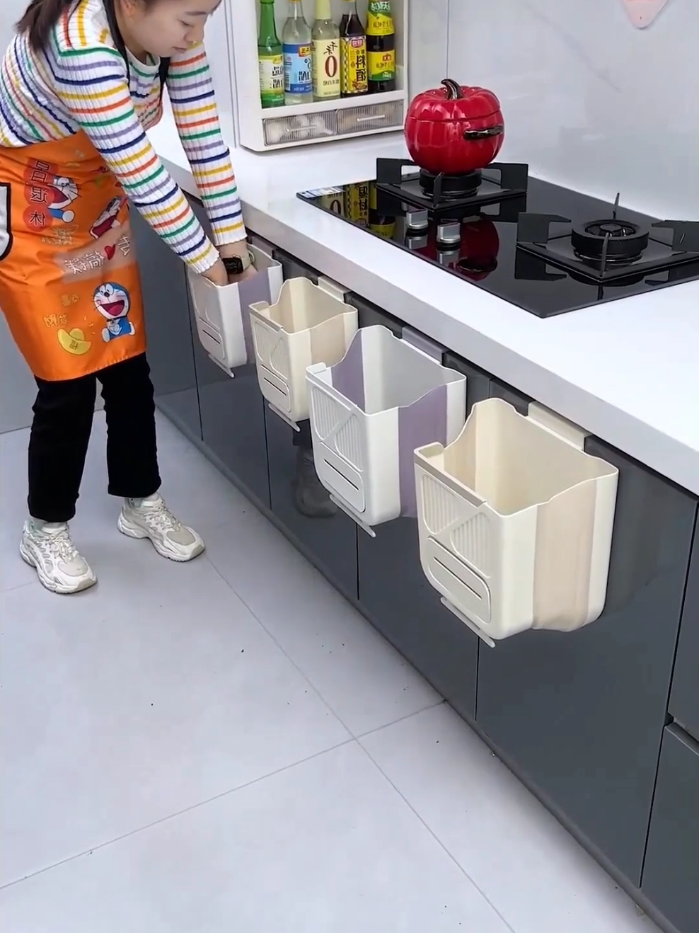 Thùng rac gấp gọn treo cửa tủ #thungrac #dogiadung #giadungtienich 