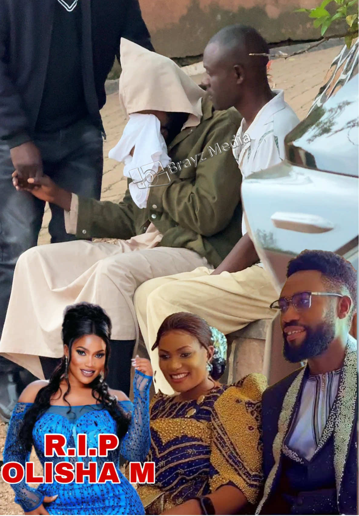 Happening Now!! 💔 It’s too sad — Olisha M’s husband can’t hold back the tears 😭 at her vigil in Mutundwe. Family, friends, and fans stand in sorrow as Uganda mourns a shining star gone too soon 🕯️🇺🇬 #OlishaM #RIPOlishaM #BrayzMedia #UgandaNews #GoneTooSoon 