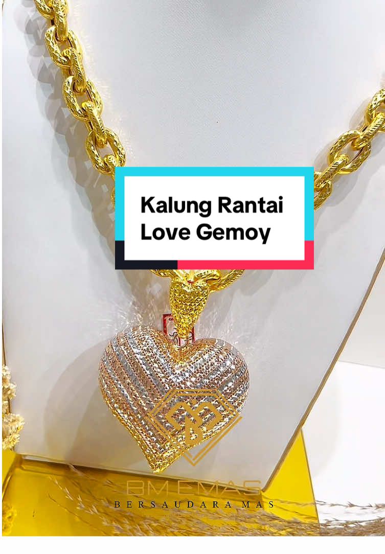 Ready Kalung Rantai Love Gemoy🤗 BY:BM EMAS #bmemass #bmemasofficial 