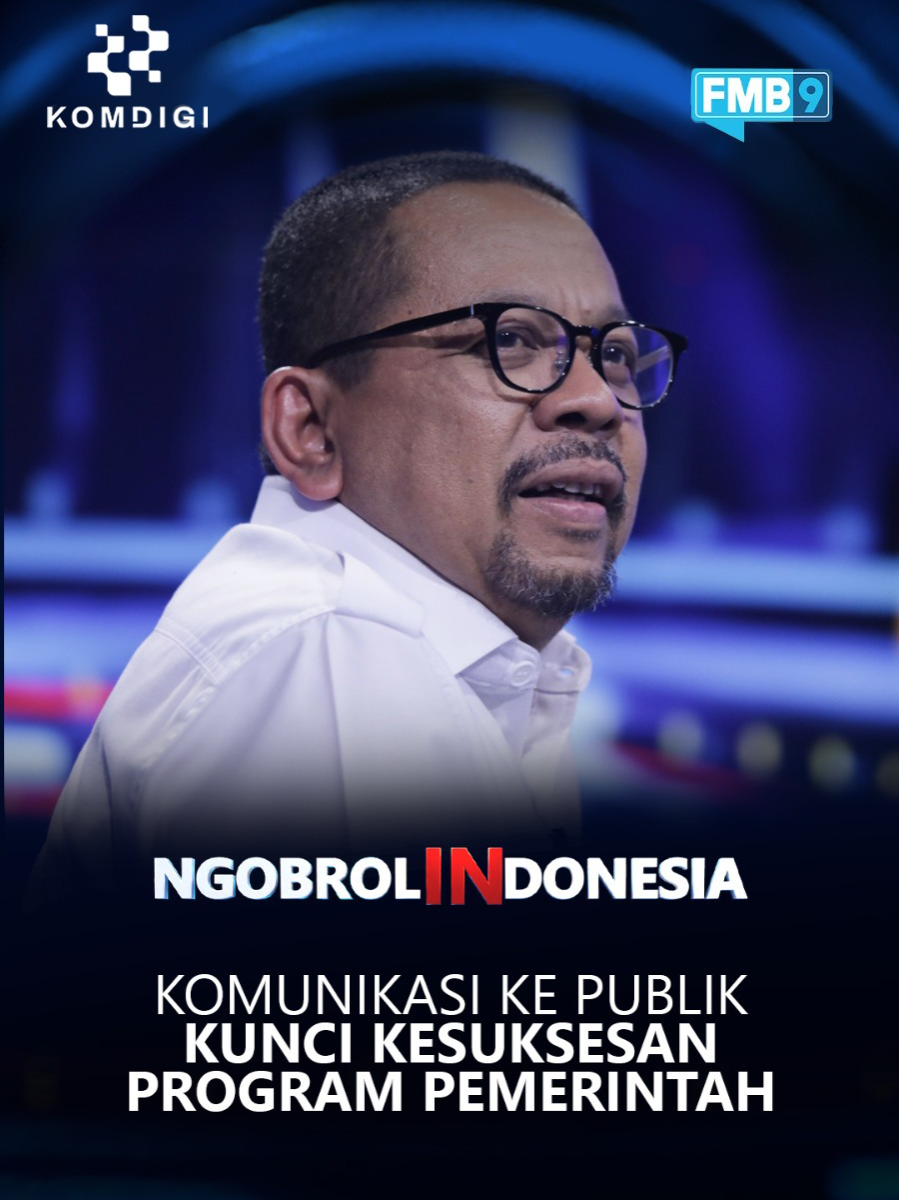 Pemerintahan Prabowo–Gibran memasuki usia satu tahun. Dari janji kampanye hingga implementasi program kerja, berbagai langkah awal telah diambil: memperkuat ketahanan pangan, membangun kemandirian energi, meningkatkan kualitas pendidikan, hingga menjaga kedaulatan bangsa di tengah tantangan global. Sesi NgobrolINdonesia Forum Merdeka Barat 9 Bersama Kementerian Komunikasi dan Digital Republik Indonesia kali ini menghadirkan dialog eksklusif bersama Kepala Staf Kepresidenan, Muhammad Qodari dan dipandu dengan host Syaza Wisastro akan membahas capaian satu tahun kabinet Prabowo-Gibran.