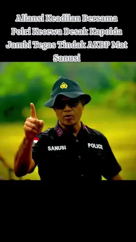 Aliansi Keadilan Bersama Polri Kecewa, Desak Kapolda Jambi Tegas Tindak AKBP Mat Sanusi JAMBI — Suasana demonstrasi yang digelar oleh Aliansi Keadilan Bersama Polri (AKBP) di depan Mapolda Jambi memanas, Jumat (25/10/2025). Massa menyuarakan kekecewaan mendalam terhadap Kapolda Jambi Irjen Pol Krisno Halomoan Siregar yang dinilai tidak tegas dalam menegakkan aturan terhadap bawahannya sendiri. Dalam orasinya, Alion, selaku Ketua Umum Aliansi Keadilan Bersama Polri (AKBP), menegaskan bahwa sikap diam Kapolda terhadap dugaan pelanggaran etik yang dilakukan AKBP Mat Sanusi telah mencoreng marwah institusi Polri di Jambi.  “Jangan sampai Kapolda Jambi tidak dihargai di provinsi ini! Kami menuntut ketegasan terhadap bawahannya yang masih aktif di kepolisian namun juga menjabat sebagai Ketua KONI Provinsi Jambi,” tegas Alion di tengah aksi. Massa menilai, hingga kini janji Kapolda untuk memanggil dan meminta klarifikasi kepada AKBP Mat Sanusi belum terealisasi. Padahal, posisi ganda Mat Sanusi sebagai anggota aktif Polri sekaligus Ketua KONI Jambi dinilai bertentangan dengan Undang-Undang Nomor 2 Tahun 2002 tentang Kepolisian Negara Republik Indonesia, khususnya Pasal 3 Ayat (18), yang mengatur larangan rangkap jabatan di luar institusi kepolisian.  “Kami akan terus menagih janji Kapolda. Jika tidak ada ketegasan, ini akan menjadi catatan kelam bagi kepemimpinan beliau di Jambi,” lanjut Alion dengan nada kecewa. Selain menyoroti persoalan internal Polri, AKBP juga menyinggung dugaan ketidakadilan dalam penangkapan aktivis tani Thawaf Aly, yang dinilai sarat kejanggalan dan bentuk kriminalisasi terhadap pendamping petani. Aksi yang berlangsung damai namun penuh tekanan moral ini menjadi sinyal kuat bahwa publik menanti konsistensi Kapolda Jambi dalam menegakkan disiplin di tubuh kepolisian sendiri.  “Jangan biarkan hukum tajam ke bawah tapi tumpul ke atas. Kami akan terus mengawal sampai ada tindakan nyata,” tutup Alion lantang. Dengan desakan ini, sorotan publik kini tertuju kepada Kapolda Jambi — apakah berani bersikap tegas dan adil, atau justru membiarkan persoalan ini menjadi preseden buruk bagi citra Polri di Provinsi Jambi. #presiden #fypシ゚ #fy #mabespolri #bubarkanpolri @semua 