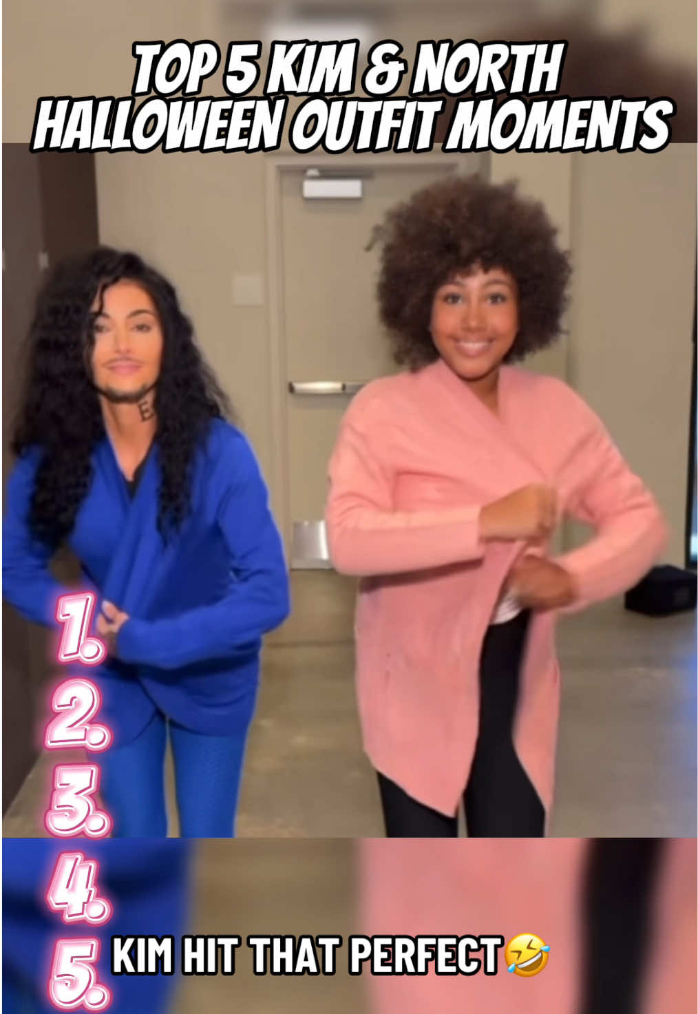 This gotta be the best Halloween outfits this year😆😭#jayguapo #pinkcardigan #kimkardashian #north #trendin #halloween2025 #outfit #viral #fyp @Kim and North  @Jay Guapõ