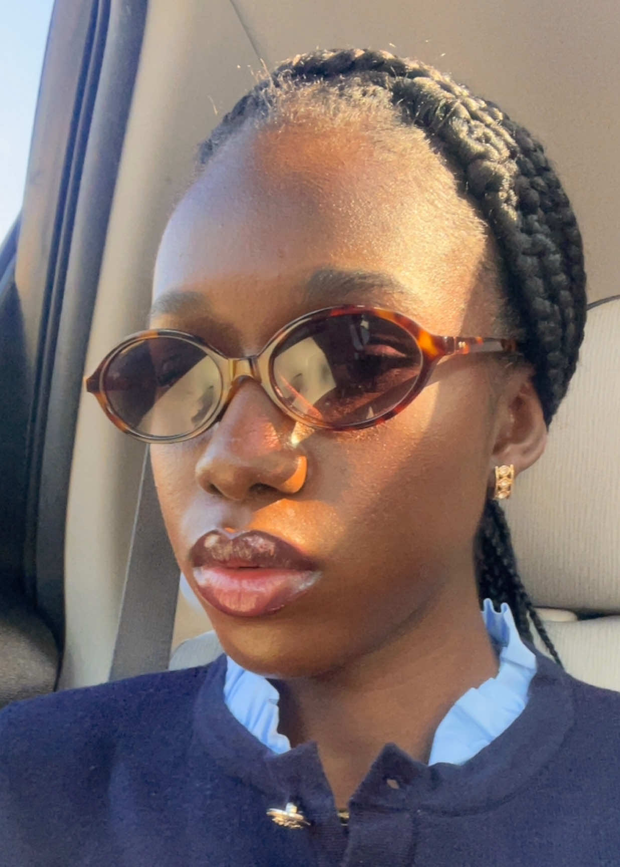 I did go to jail but for a school project 😭 #fypシ #makeuptutorial #cutie #fall # Tell that I really love e.l.f cosmetics make up products 💗💗 Foundation,liquid bronzer,  primer, brow gel and filler, eye and lip liners,  bronzing brush, blush brush, beauty blenders are @@e.l.f. Cosmetics Setting powder @@Huda Beauty Lip gloss fuscia @@Fenty Beauty Brushes @@Amazon Red lipstick , bubble mascara, bright concealer @@Maybelline NY Warm concealer @@Ami Colé Powder bronzer @@loréal paris usa Setting spray @@Shadedbeautygh