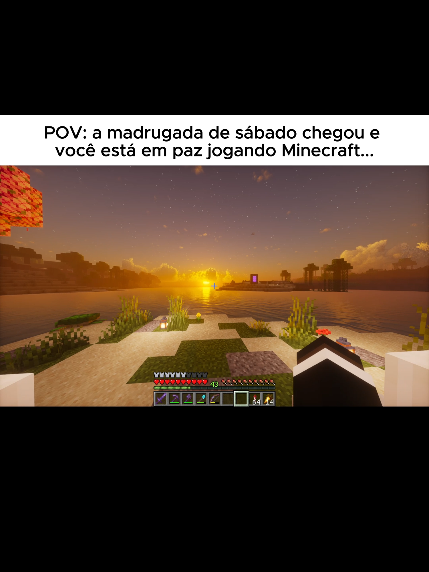Sensação de paz... #Minecraft #vibes #paz #mojang #sabado #fyp #foryou #fouryoupage #viral_video