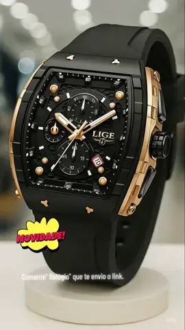 LIGE Homem Relógio Moda Luxo À Prova Dwaterproof Água Pulseira De Silicone Quartzo Relógios Masculinos Luminosos Esporte#relógio#homem#luxo#silicone#achadosdamay 