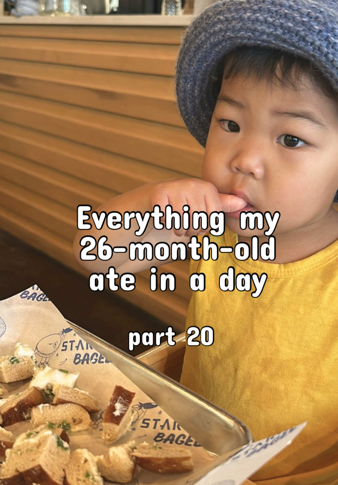 Ian's weekly mukbang: We got him a winter hat for this year and he loves it. He looks so adorable in it. His love for seaweed continues… lately he’s been really into kimbap. I put rice in his seaweed and he gets upset if there isn’t gogi inside.. Ian has been growing so so much I'm blown away every week!  Breakfast: Coconut yogurt, blueberries, banana Breakfast snack: Bagel (scallion) Lunch- Quinoa rice, bean sprouts miso soup with beef and tofu, anchovies and seaweed Snack- Apples Dinner- Quinoa rice, ground beef, veggies, and seaweed Snack- Kiwi and cottage cheese #mukbang #mukbangbaby #muckbanger #toddlerlife  #whatmybabyate      