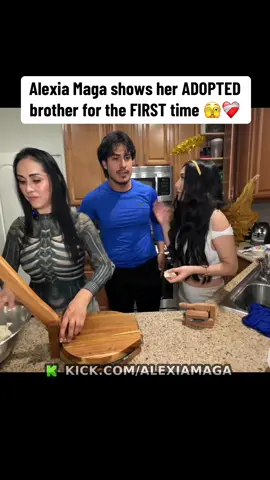 Alexia Maga shows her ADOPTED brother for the FIRST time 🫣❤️‍🩹#alexiamaga #fyp 