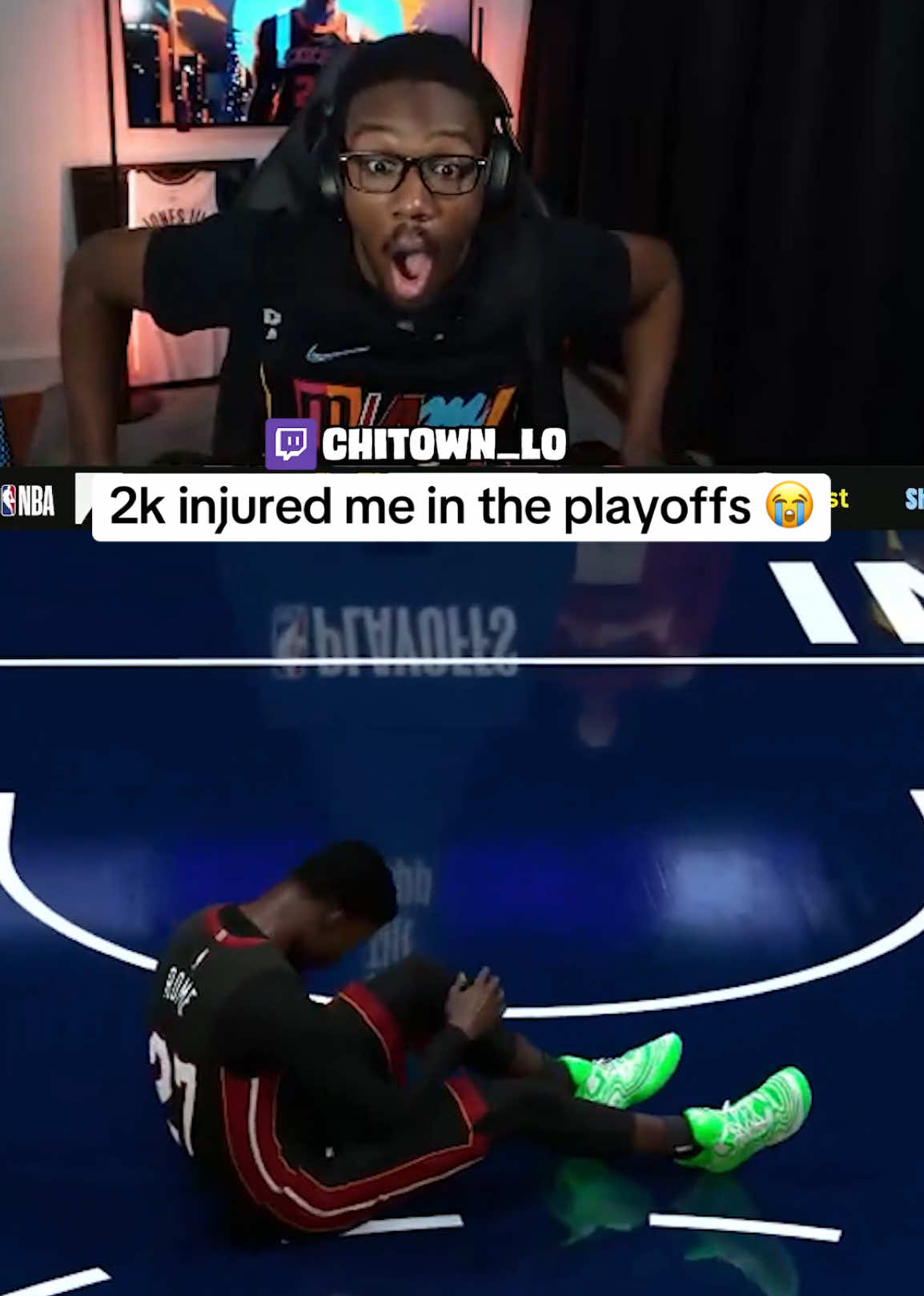 2K really tried to make the Pacers come back and win by injuring me in an elimination game 😭😭 #nba2k #chitownlo #nba2k26  