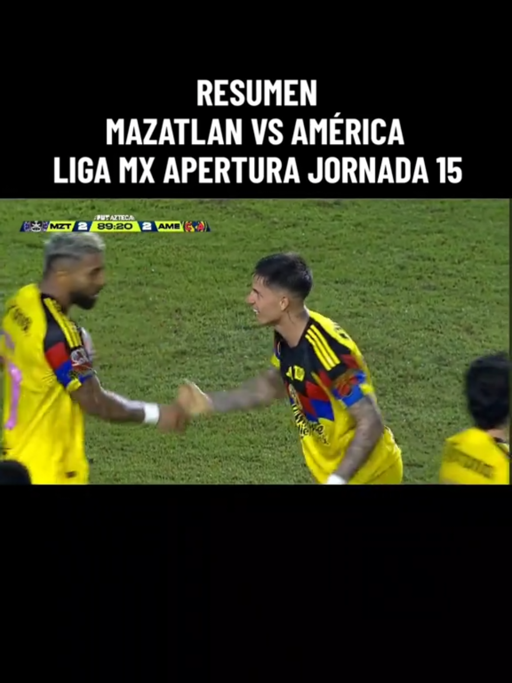 Mazatlán vs América Resumen Y Goles Liga MX Apertura Jornada 15 (24/10/2025) #MazatlanvsAmerica #MazatlanvsAmericaResumen #Jornada15LigaMX #ResumenYGoles #fypシ゚ 