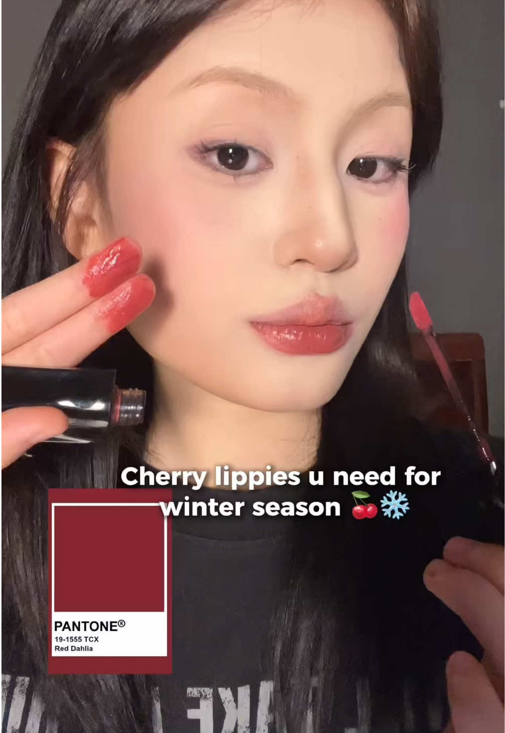 Trời lạnh là k thể thiếu được son đỏ🫶🏻 #cungkhanhchi #timephoriavn #son #lipstain  #lamdep 