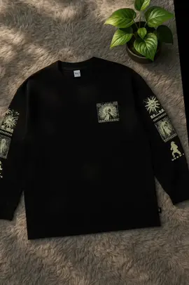 #Hemdev Tshirt Longsleeve Chikara #Black Tees Katun #fyp 