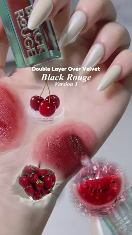 Son black rouge version 3✨ #blackrouge  #doublelayer3 #swatchson #reviewson #fpy 
