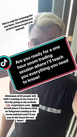 Why popular demand I have a one hour zoom session coming soon to learn how to trade. Make sure you join my website. #cryptonewsdaily #cryptotrading #cryptoforbeginners 